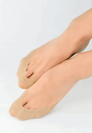 Stopki baleriny beż skarpetki