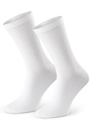 białe męskie sportowe skarpety z niskim ściągaczem