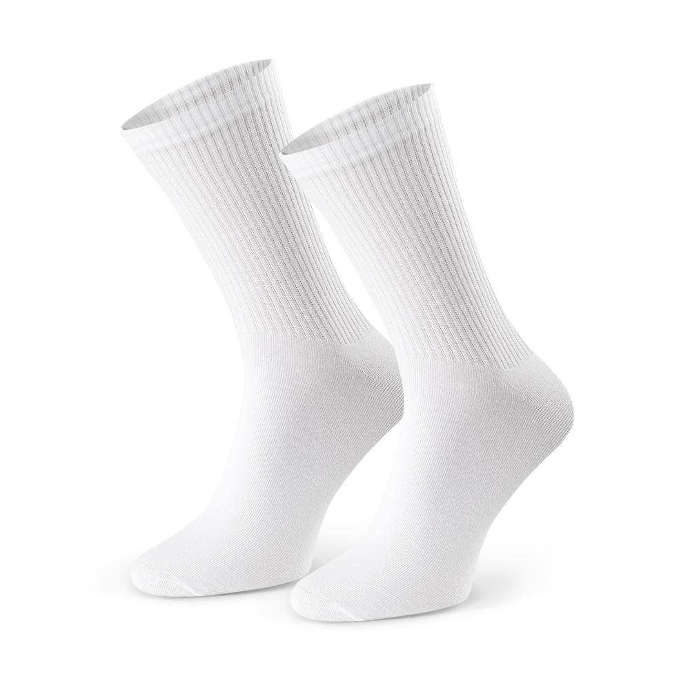 białe męskie sportowe skarpety z niskim ściągaczem