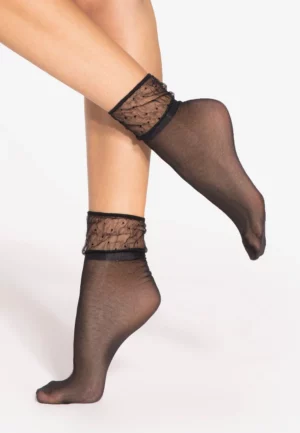 Skarpetki damskie rajstopowe Gatta Spring Vibes 07 Nero czarne